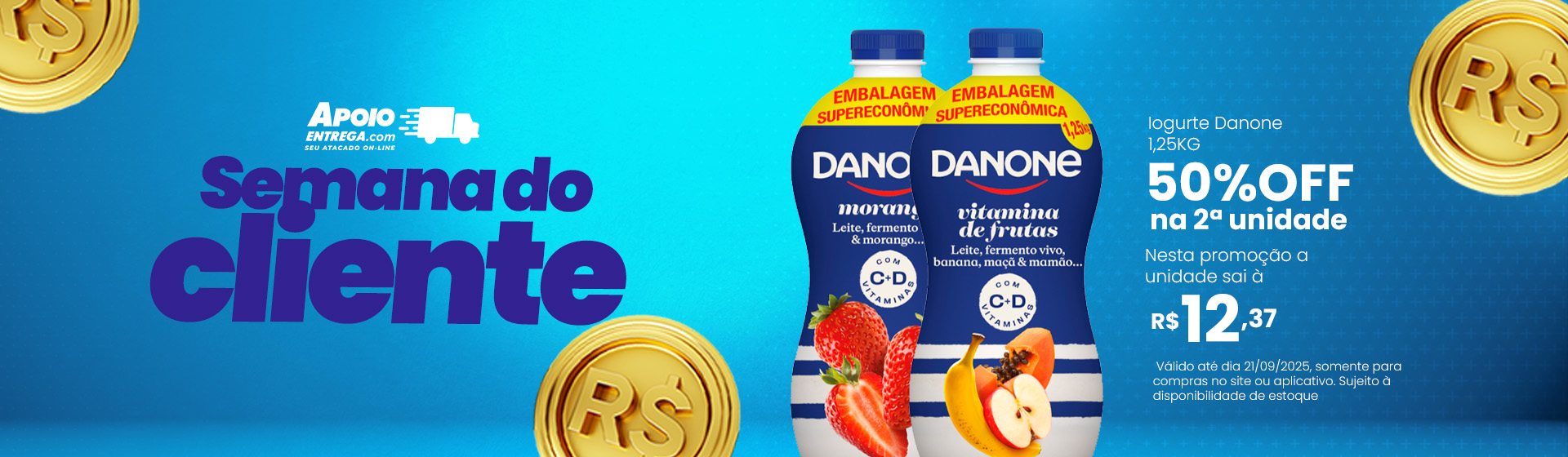 Danone - Semana do Cliente -   Iogurte Danone 1,25KG 21/09